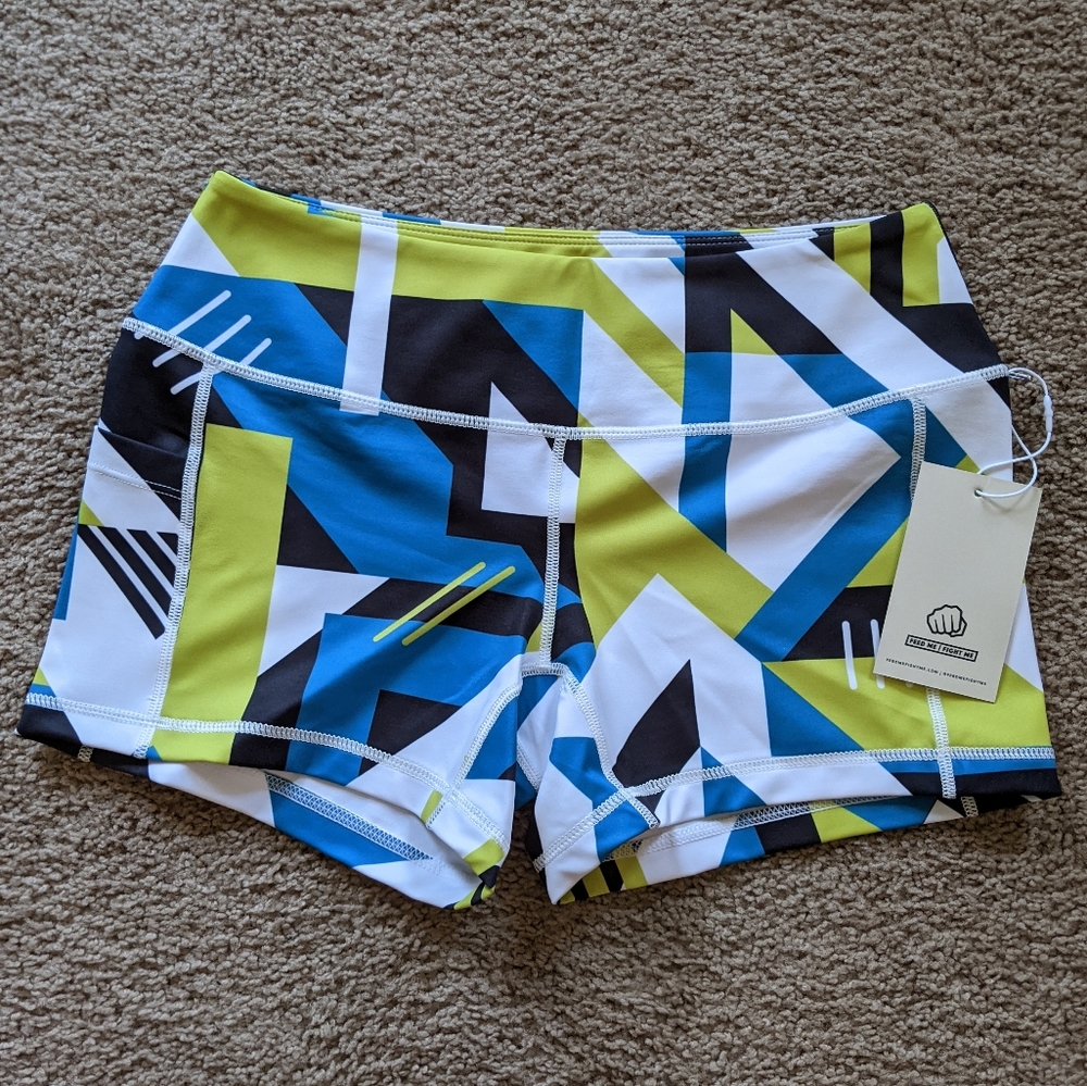 Feed Me Fight Me Athletic Shorts